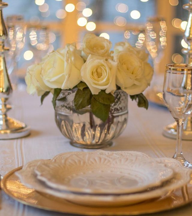 Luxury table place setting